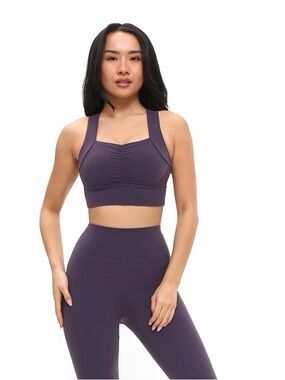 BuffBunny DeadLift Collection Bloom Bra Purple Shadow Small